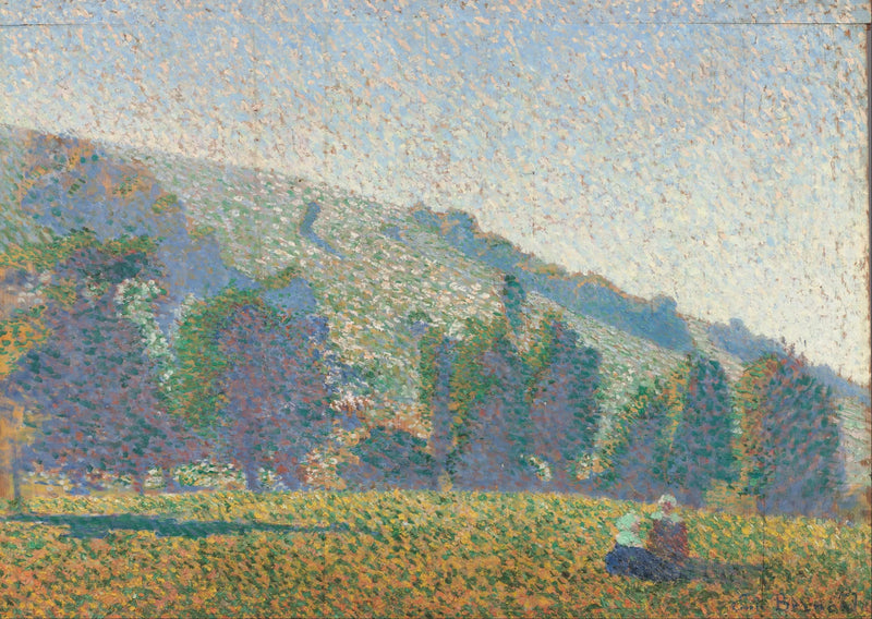 Zwei Bretoninnen auf einer Wiese - Émile Bernard