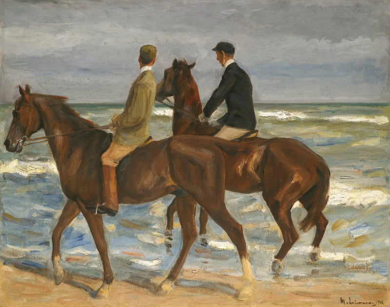 Zwei Reiter am Strand - Max Liebermann