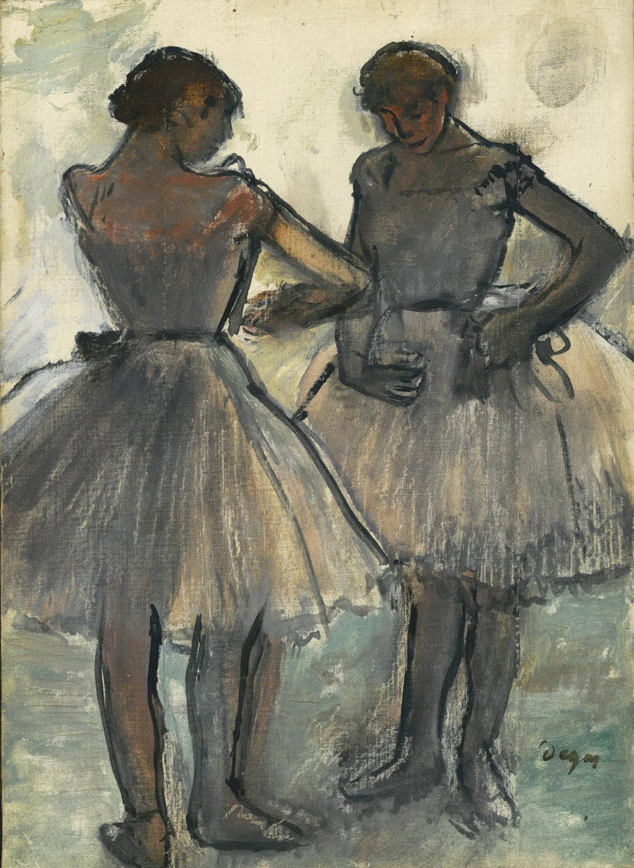 Deux danseuses par Edgar Degas – reproduction peinture à l’huile sur toile