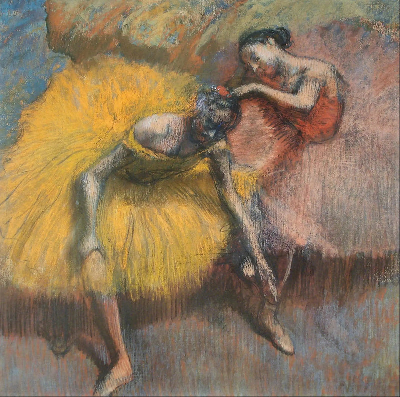 Zwei Tänzerinnen - Gelb und Rosa - Edgar Degas