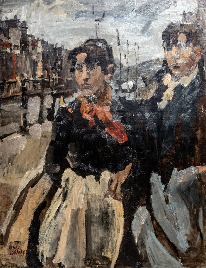 Zwei Diener an der Lijnbaansgracht – Amsterdam – Isaac Israel