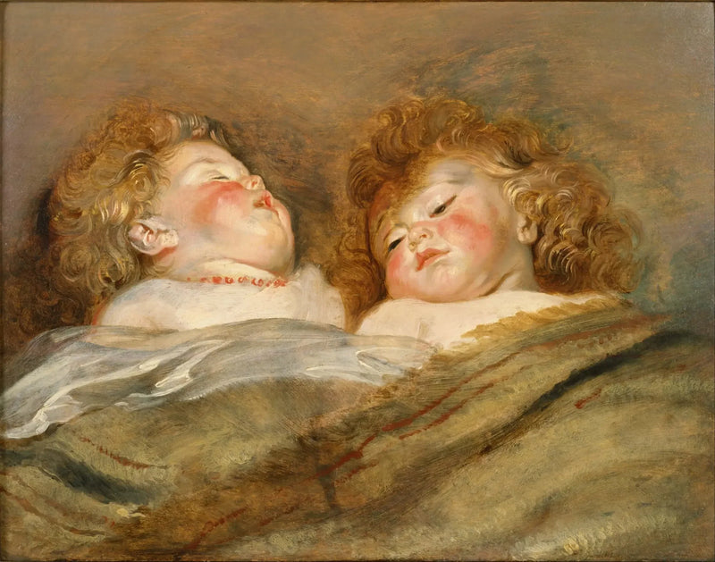 Zwei schlafende Kinder - Peter Paul Rubens