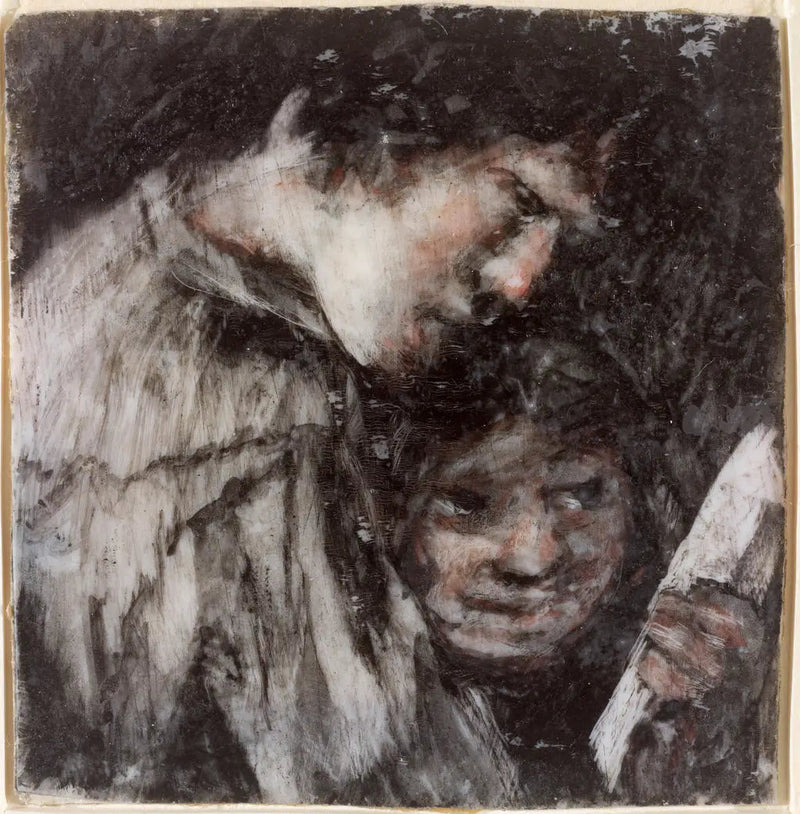 Zwei Kinder, die ein Buch betrachten - Francisco de Goya