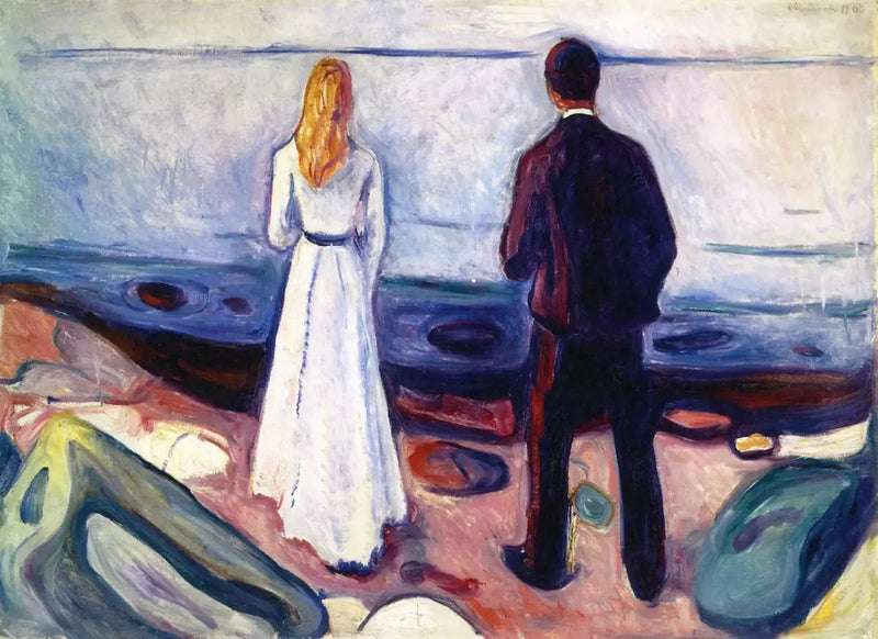 Zwei Menschen. Die Einsamen - Edvard Munch