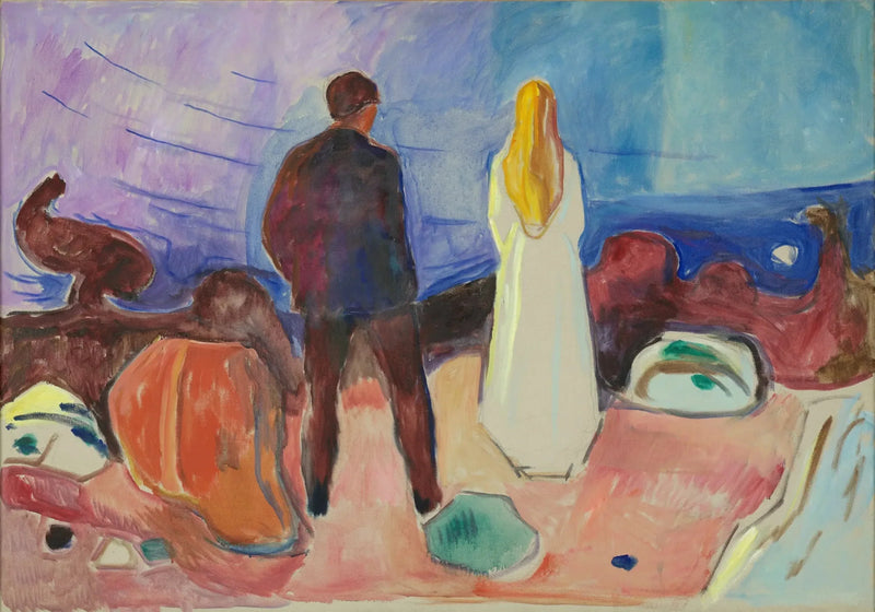 Zwei Menschen. Die Einsamen - Edvard Munch