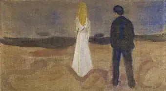 Zwei Menschen. Die Einsamen (Fries Reinhardt) - Edvard Munch