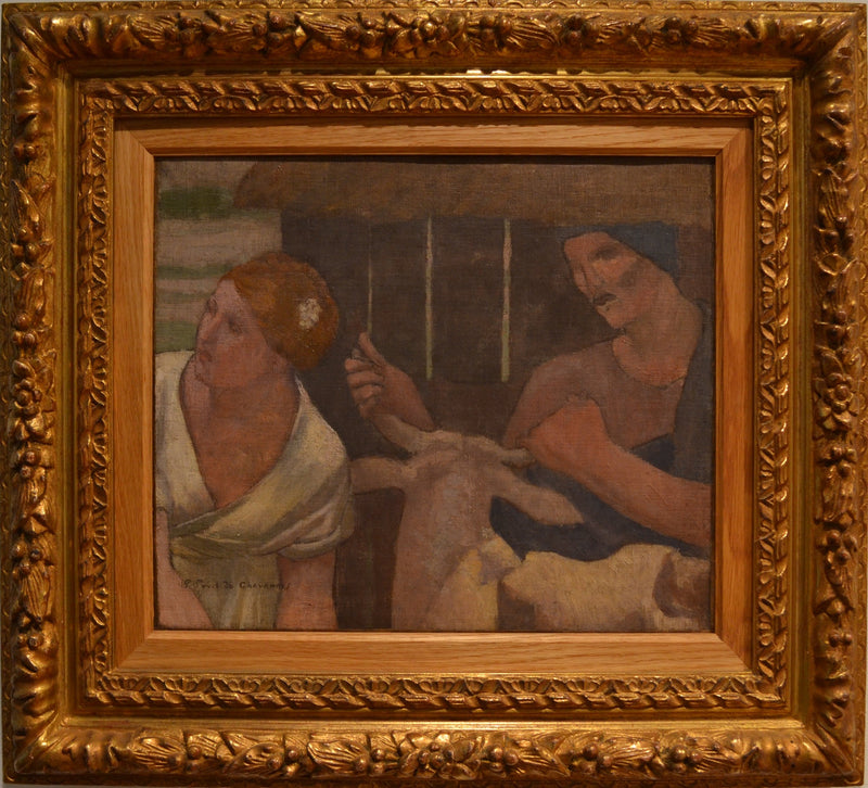 Deux femmes à l'étable - Pierre Puvis de Chavannes