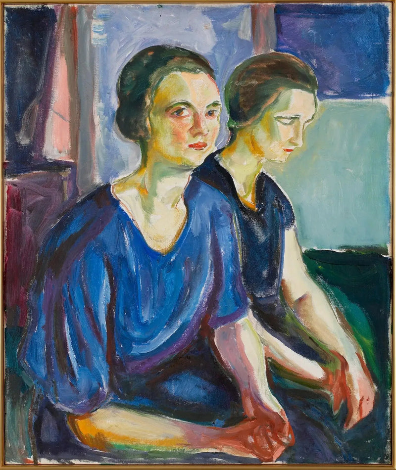 Zwei Frauen, sitzend - Edvard Munch