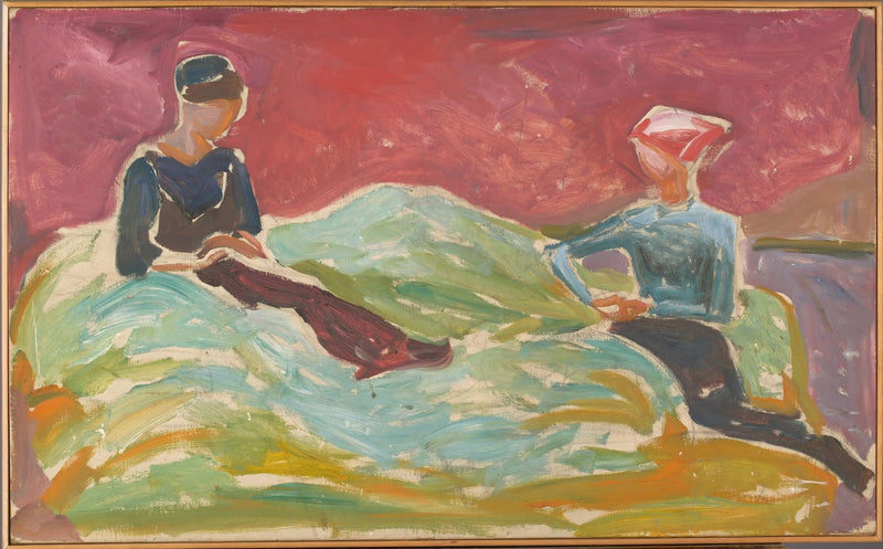 Zwei sitzende Frauen - Edvard Munch