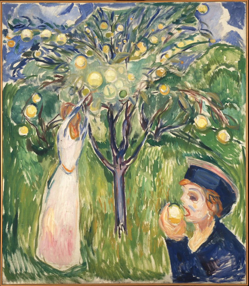 Zwei Frauen im Garten - Edvard Munch