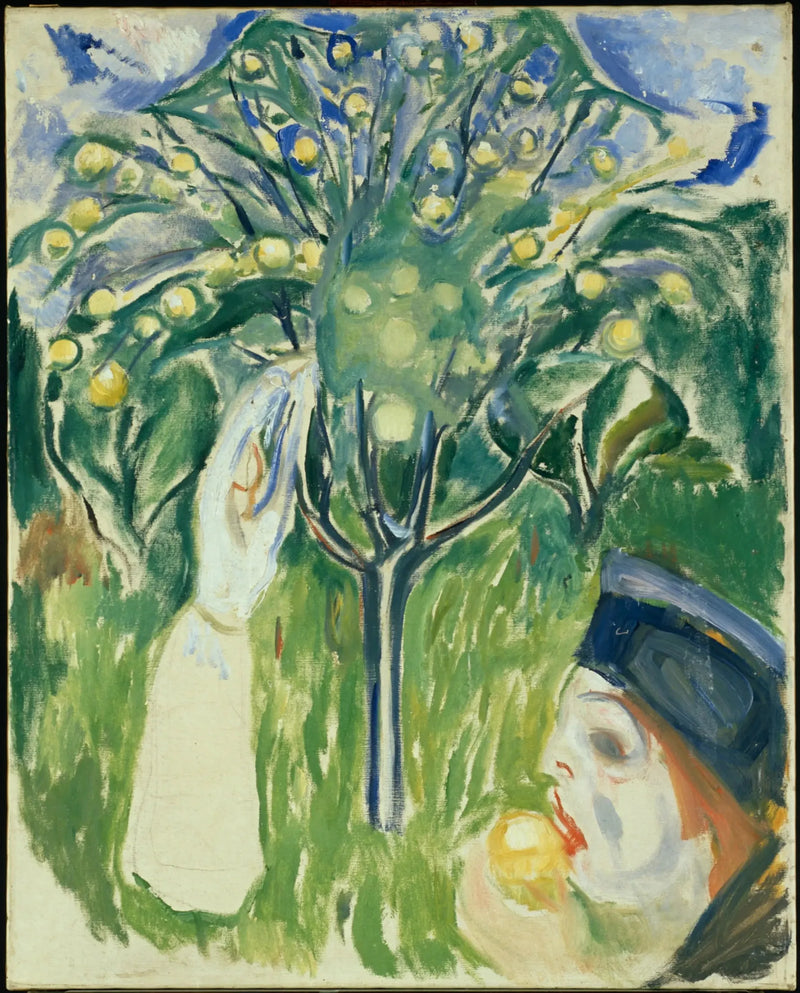 Zwei Frauen im Garten - Edvard Munch