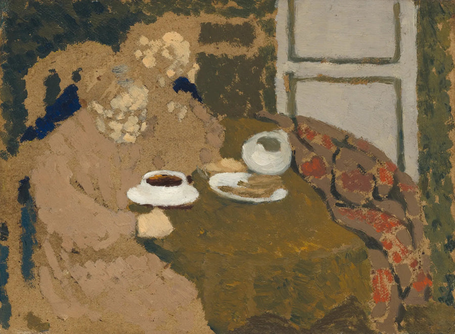 Zwei Frauen trinken Kaffee - Édouard Vuillard
