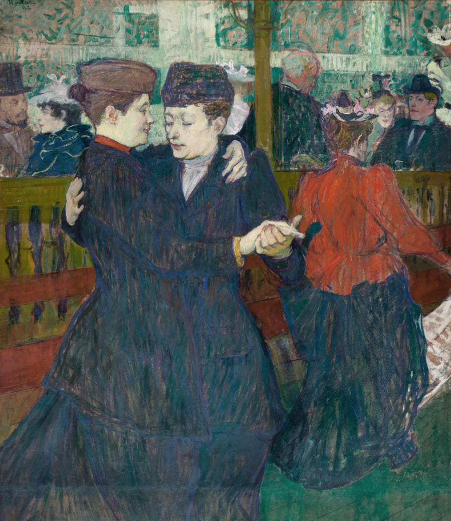 Zwei Frauen tanzen im Moulin-Rouge - Henri de Toulouse-Lautrec