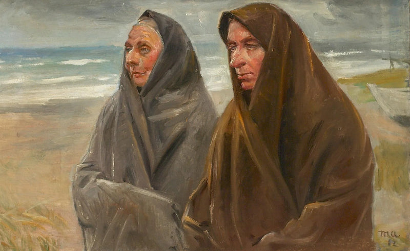 Zwei Fischerfrauen am Strand. – Michael Peter Ancher