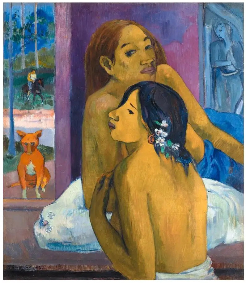 Zwei Frauen oder Die blühende Haarpracht - Paul Gauguin