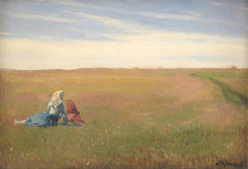 Zwei Mädchen in einem Champion. Sommertag – Michael Peter Ancher