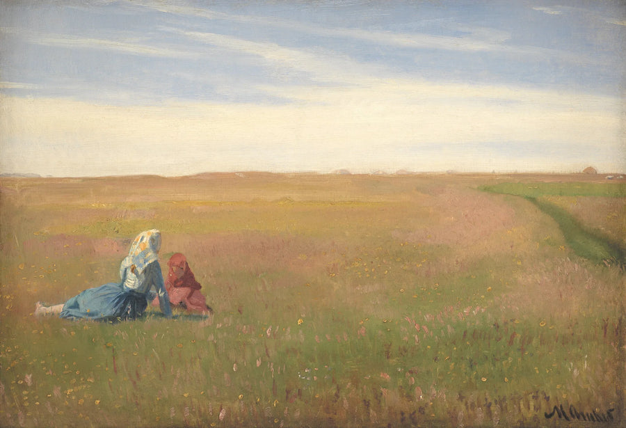 Zwei Mädchen in einem Champion. Sommertag – Michael Peter Ancher