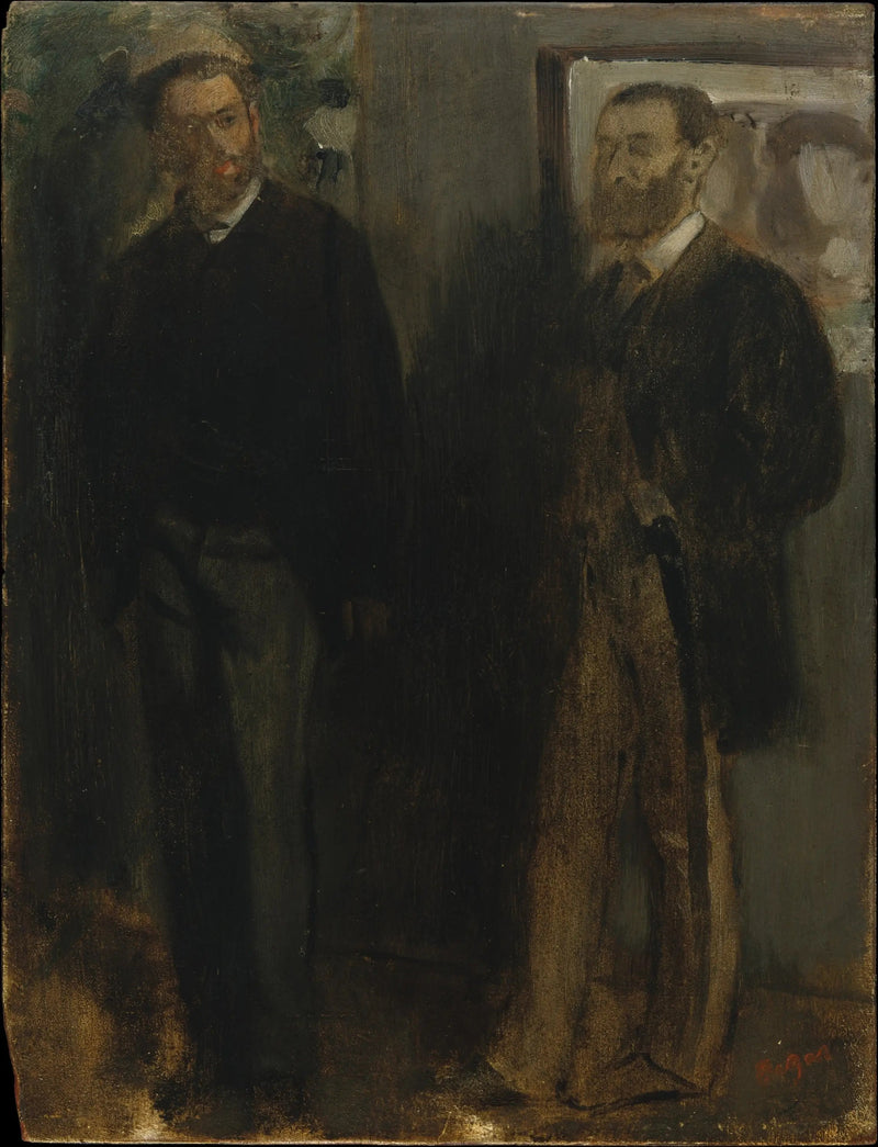 Zwei Männer - Edgar Degas