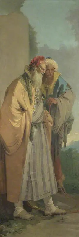 Deux hommes en costume oriental - Giovanni Battista Tiepolo - Alpha Reproduction