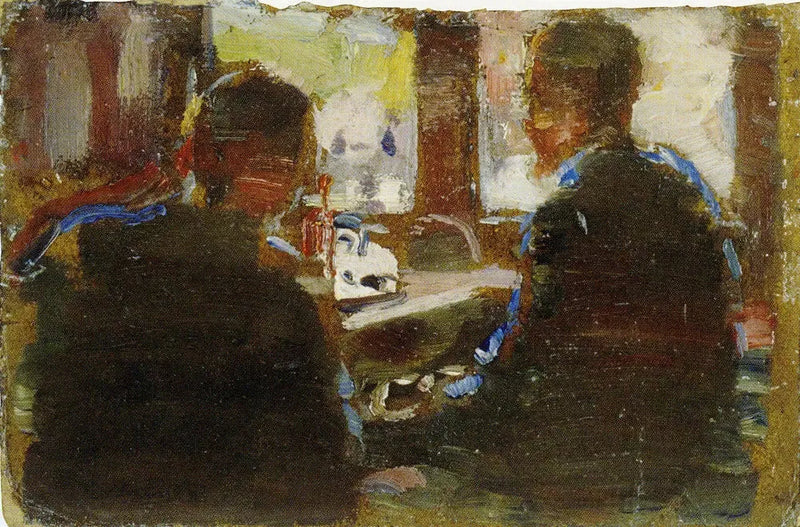 Zwei Männer am Fenster - Edvard Munch