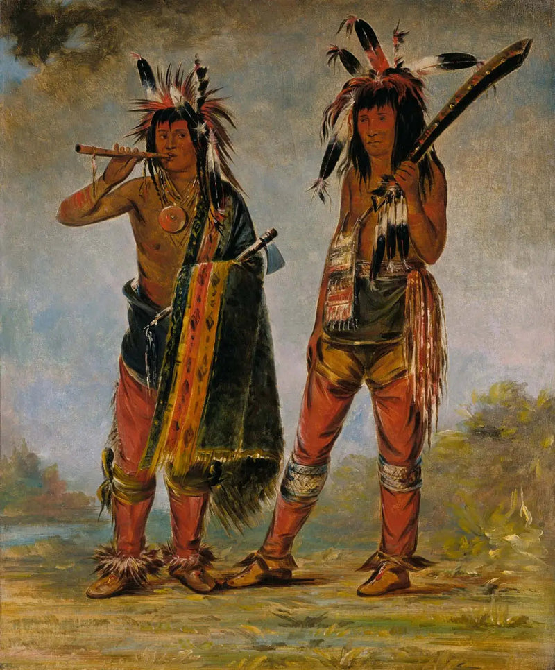 Zwei junge Männer - George Catlin