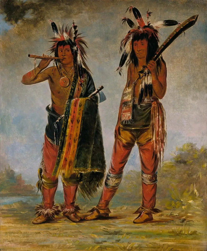 Zwei junge Männer - George Catlin