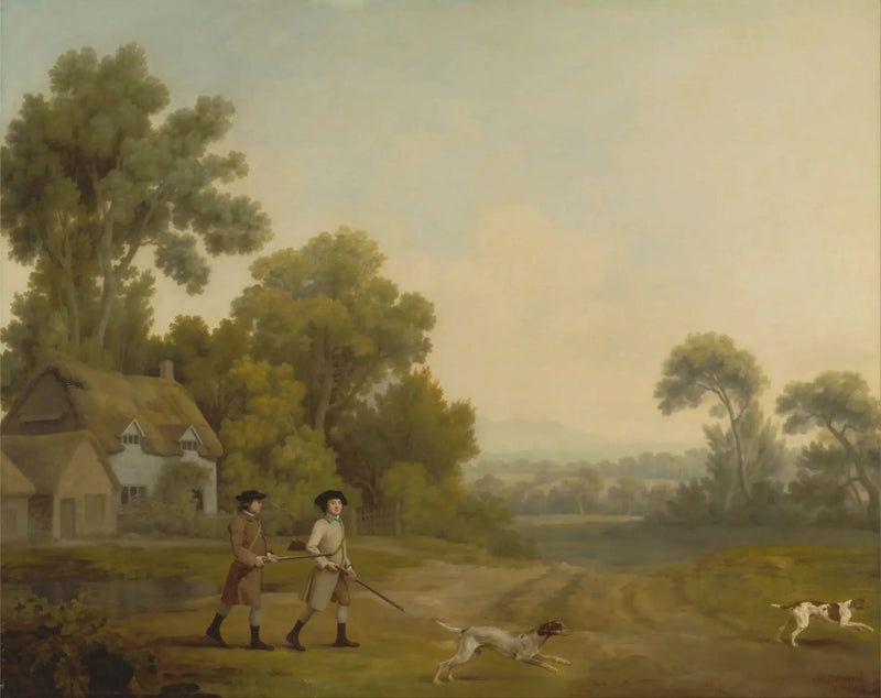 Zwei Herren, die zu einer Schießerei gehen - George Stubbs