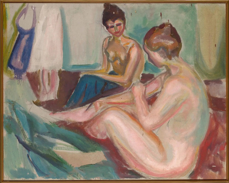 Zwei sitzende Akte - Edvard Munch