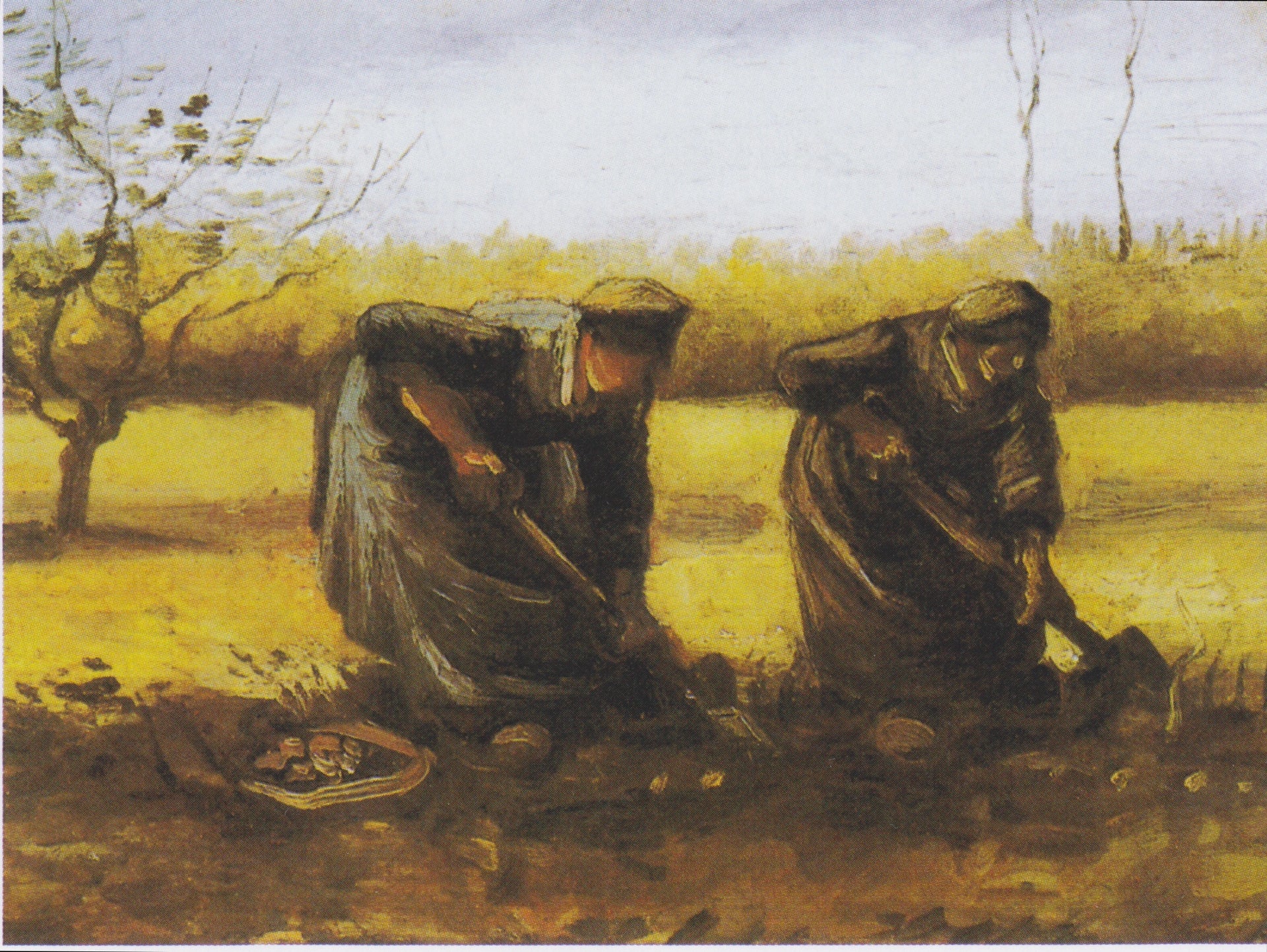 Deux Paysannes déterrant des pommes de terre F97 JH876 — Vincent van Gogh