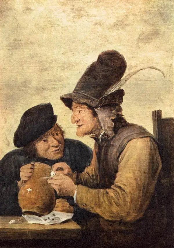 Zwei Bauern (Raucher und Trinker) - David Teniers der Jüngere