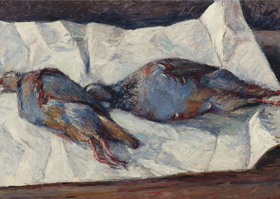 Zwei Rebhühner - Gustave Caillebotte