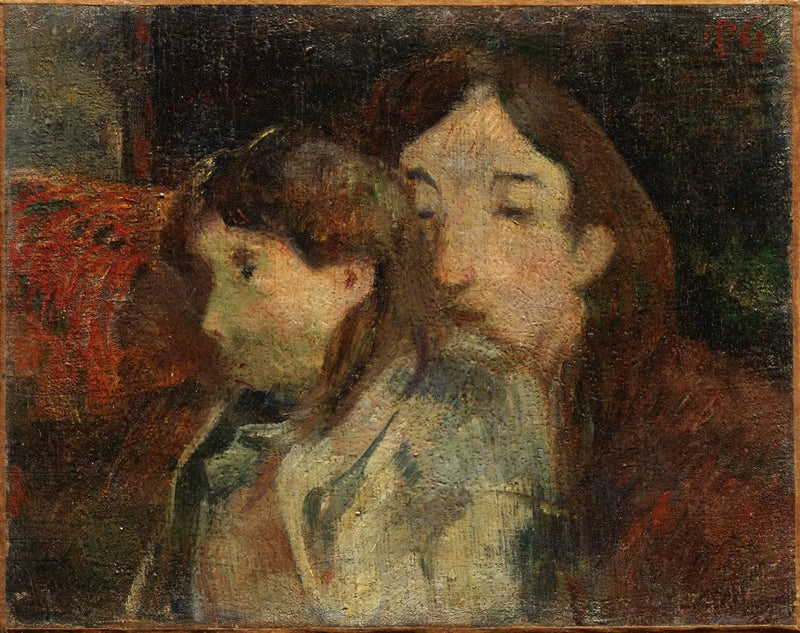 Zwei Figuren auf einer Couch, oder Künstlervision - Paul Gauguin