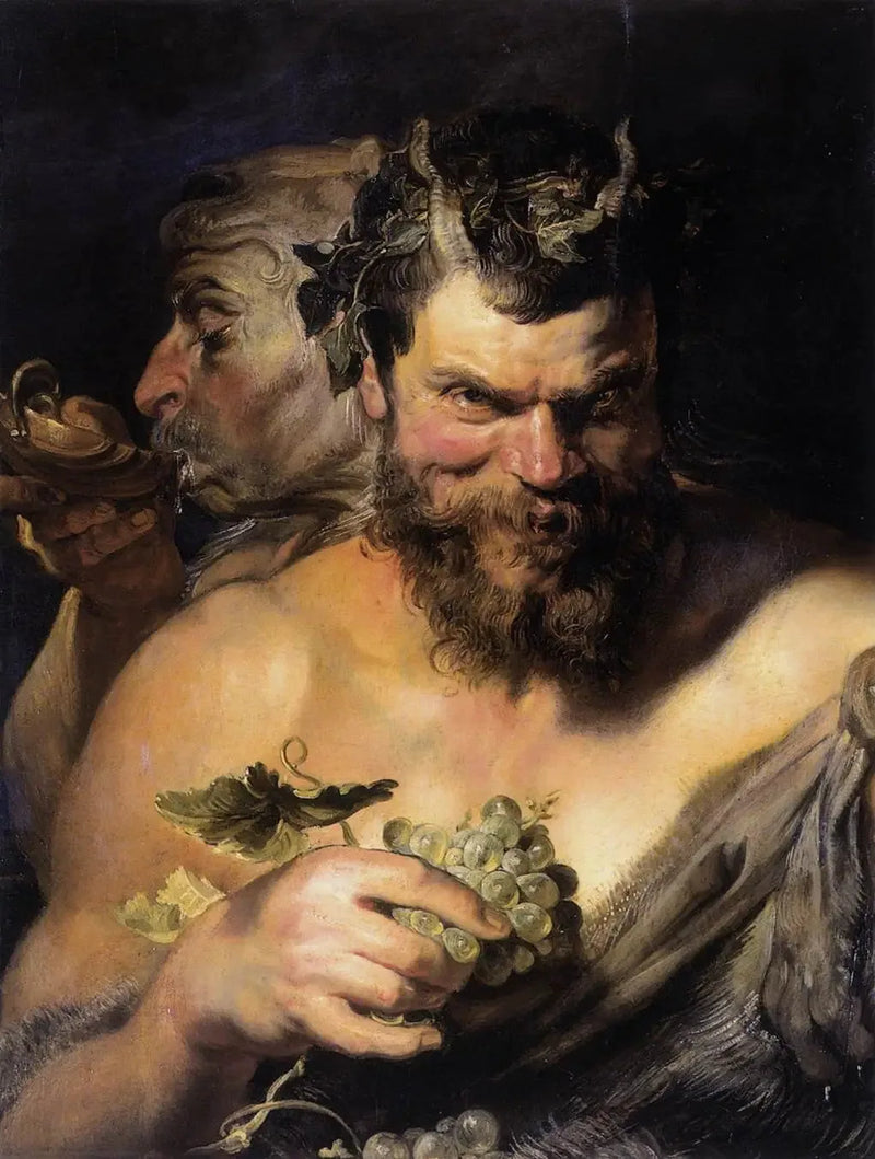 Zwei Satyrn - Peter Paul Rubens