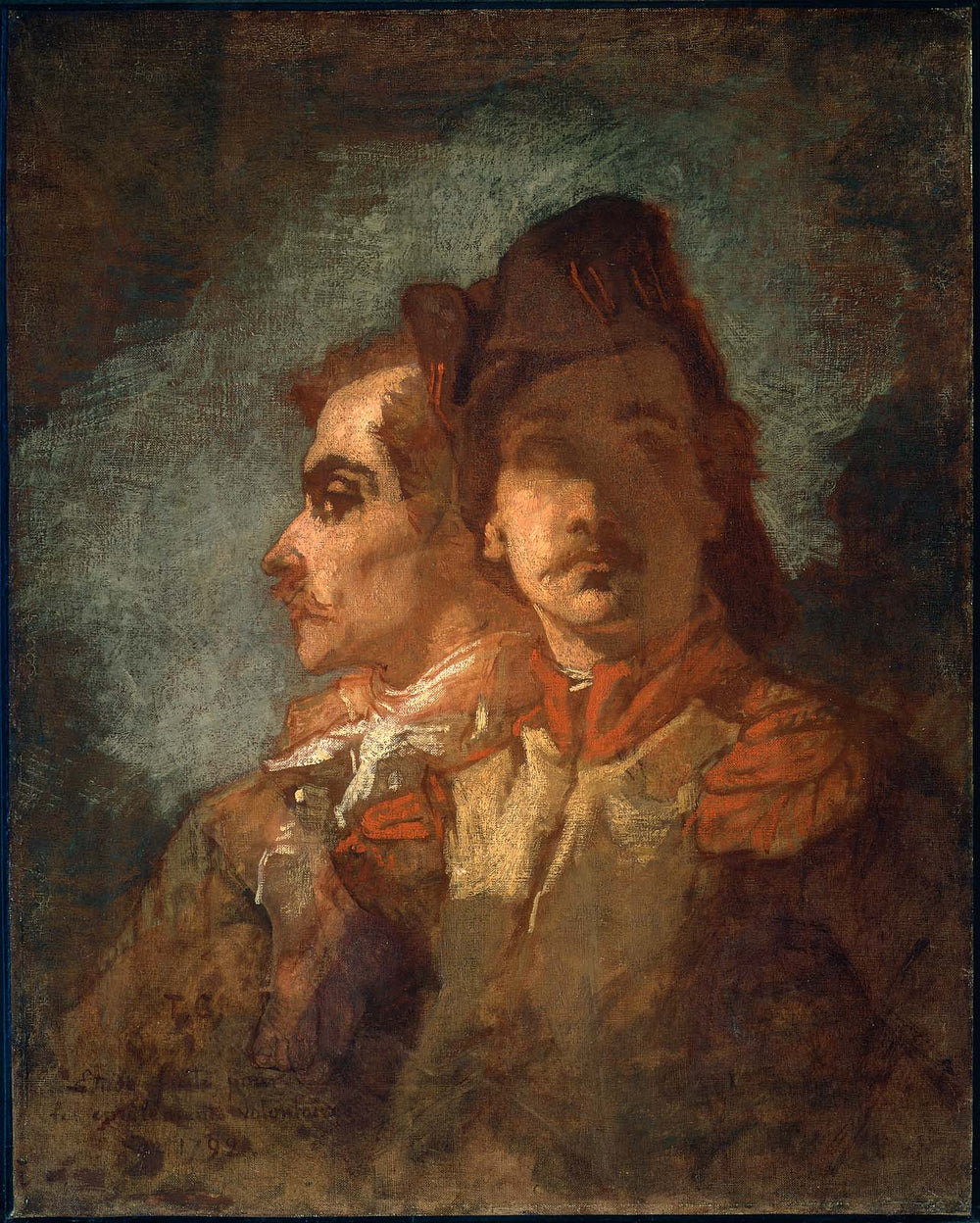 Deux soldats - Thomas Couture image 1 copie peinte à la main à l’huile