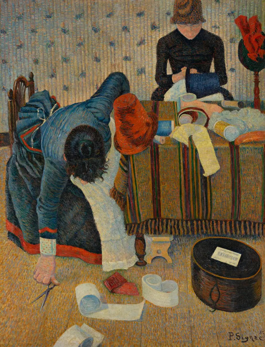 Deux stylistes, Rue du Caire - Paul Signac image 1 copie peinte à la main à l’huile