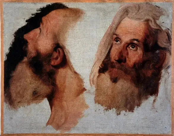 Zwei Männerköpfe - Jean-Auguste-Dominique Ingres