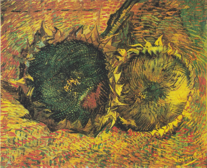 Zwei geschnittene Sonnenblumen - Vincent van Gogh