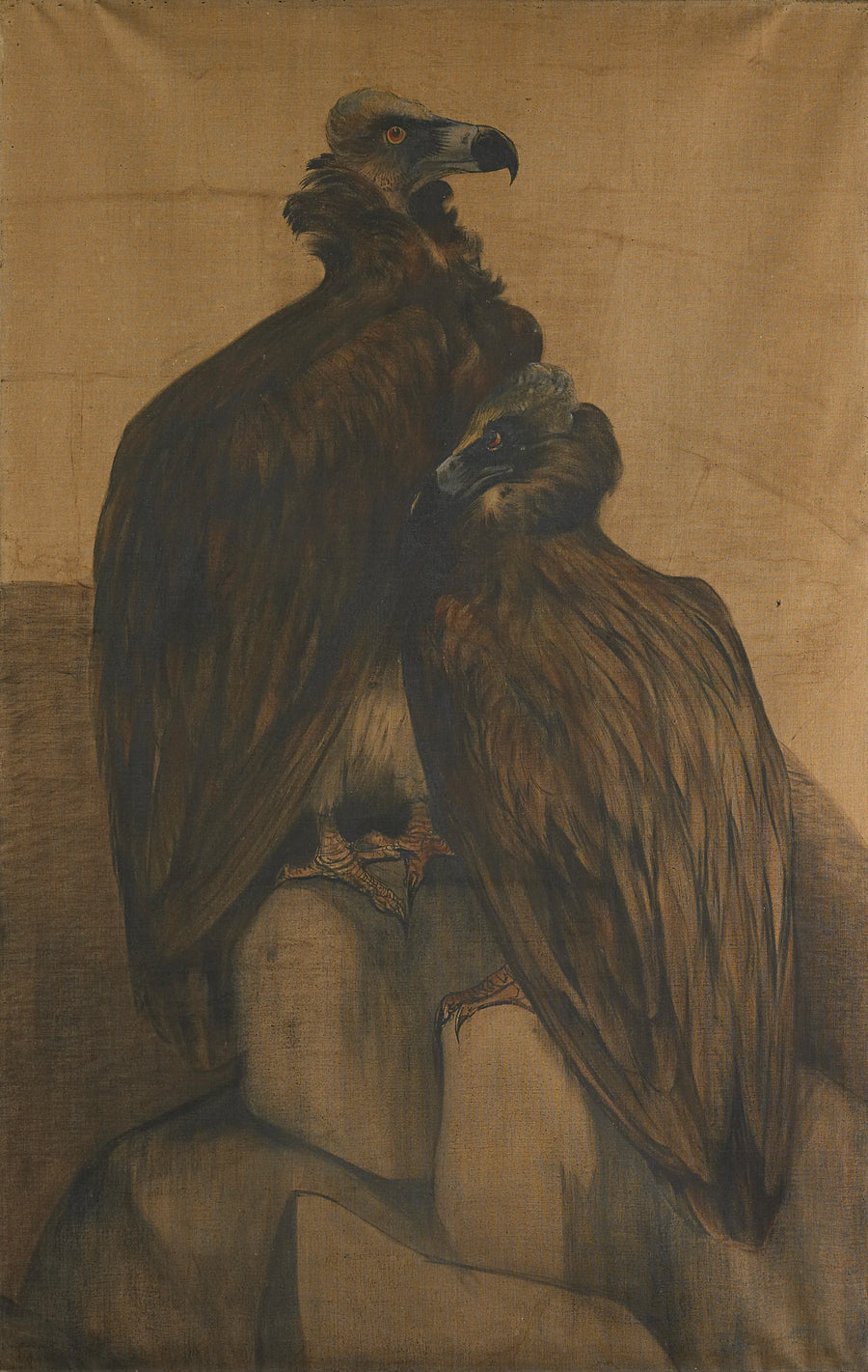 Deux vautours noirs - Theodoor van Hoytema