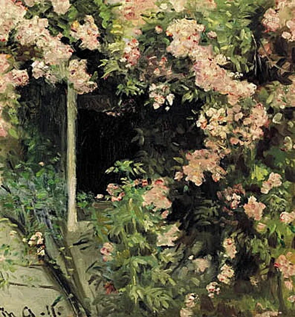 Vor dem Haus der Familie Ancher, Skagen. -Michael Peter Ancher