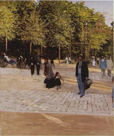 Vor dem Parc Monceau - Jean Béraud