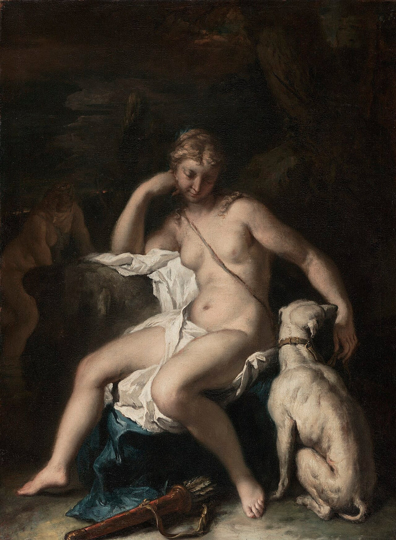 Diana und ihr Hund - Sebastiano Ricci