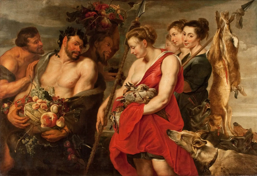 Diana präsentiert die Aufnahme in Pan - Peter Paul Rubens