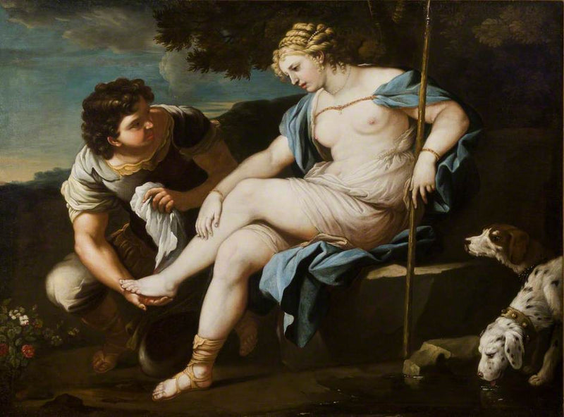 Diana erholt sich vom Jagen - Luca Giordano