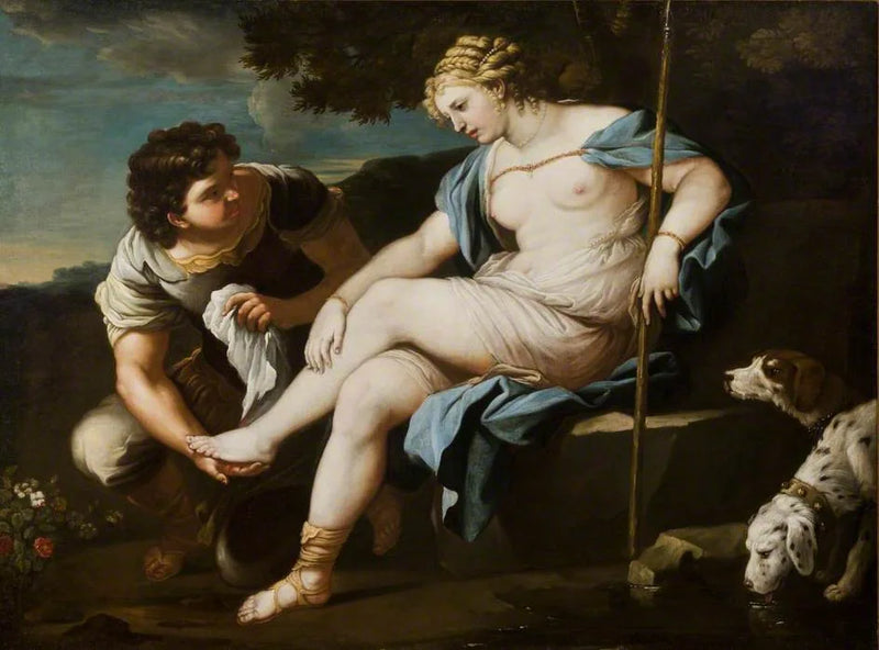 Diana erholt sich vom Jagen - Luca Giordano