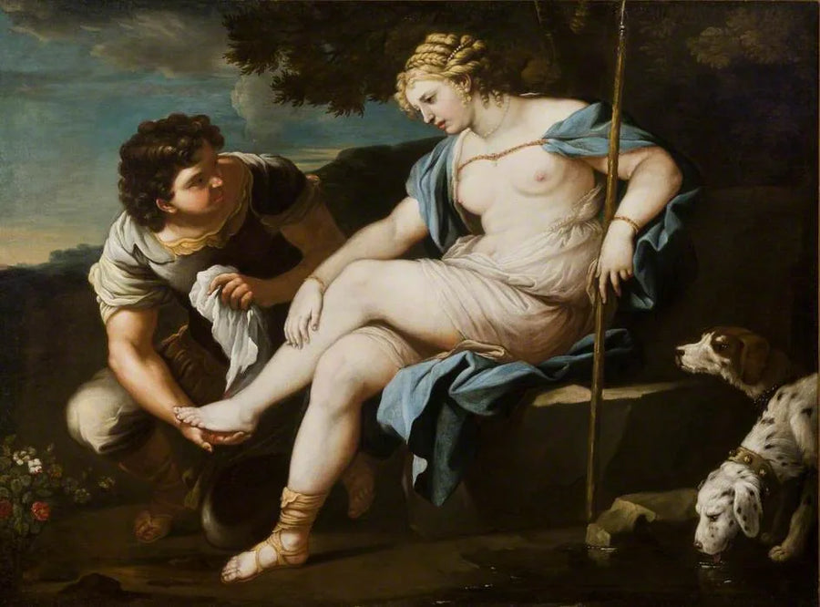 Diana erholt sich vom Jagen - Luca Giordano