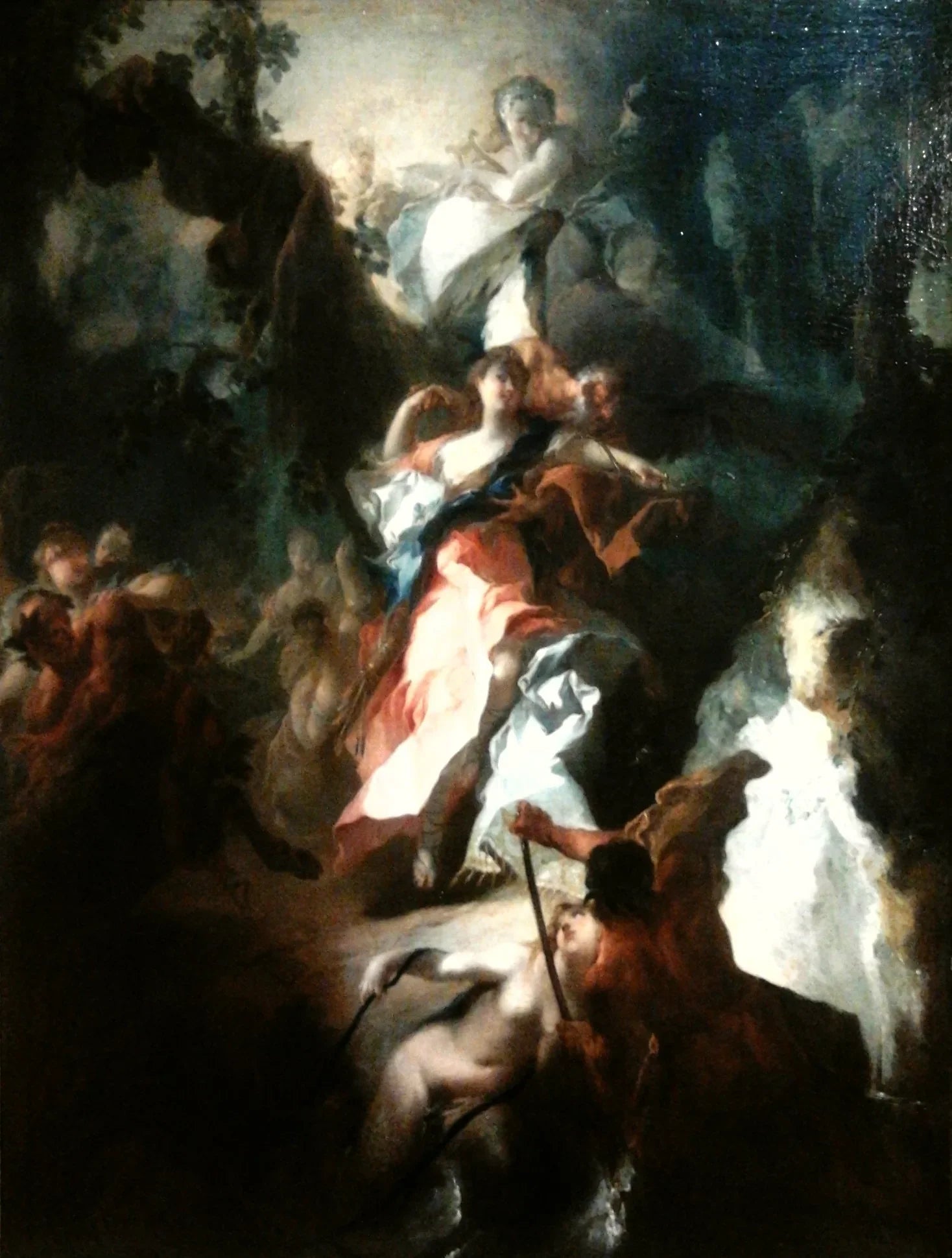 Diane, Apollon et Saturne (détail). - Franz Anton Maulbertsch image 1 tableau peint à l’huile sur toile