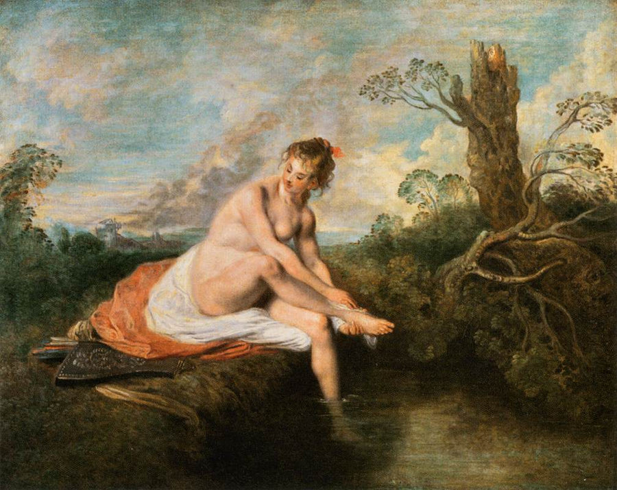 Diane im Bade - Antoine Watteau