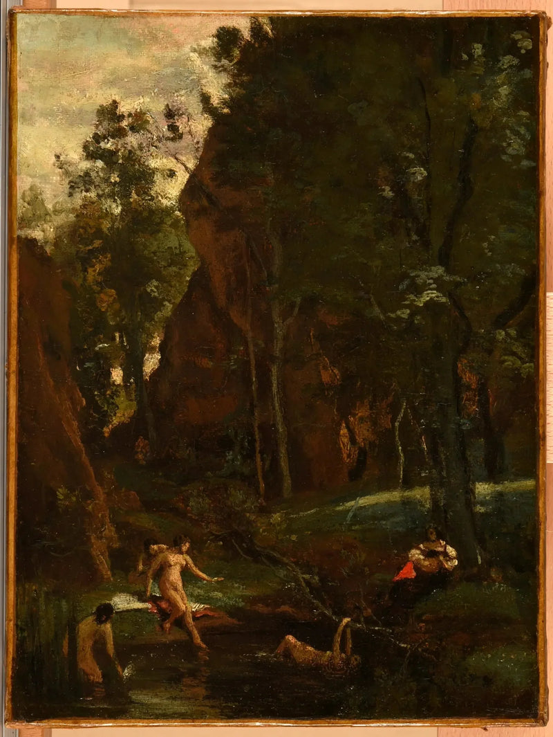 Diane im Bad - Jean-Baptiste Camille Corot