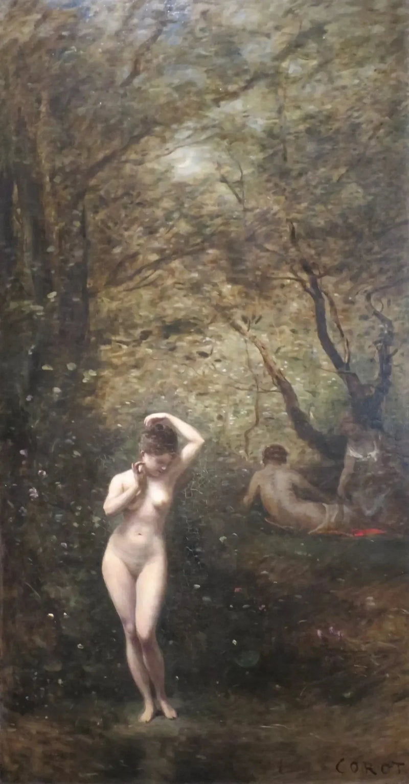 Diane im Bad - Jean-Baptiste Camille Corot
