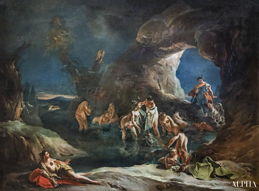 Diane et Actéon - Giambattista Tiepolo - Reproductions de tableaux et peintures haut de gamme